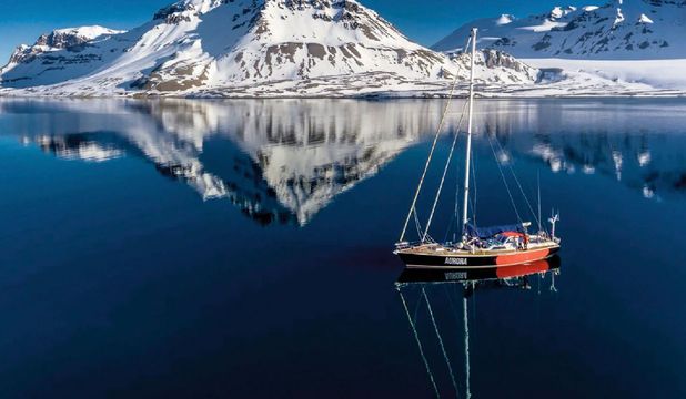 AURORA SAILING IN ANTARCTICA