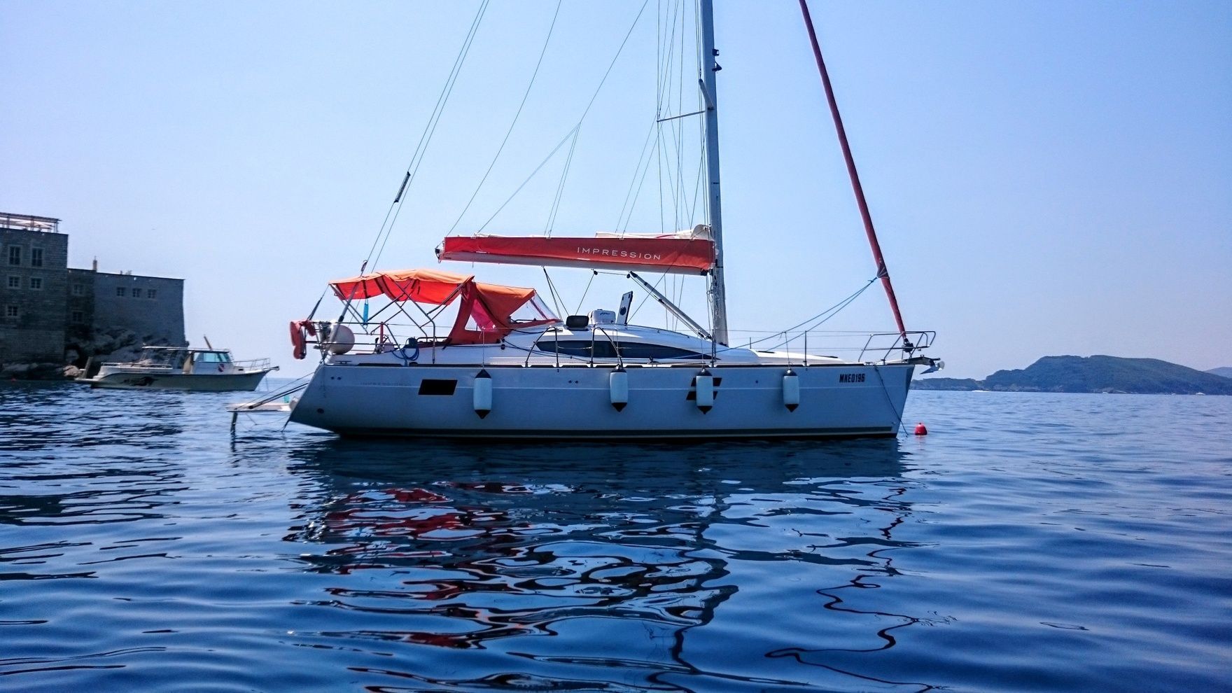 A vacation on a sailing yacht "Orange" in Montenegro