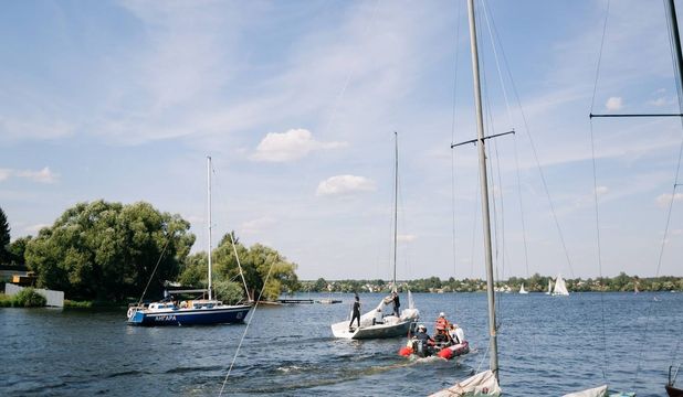 Парусные тренировки на Азовском море