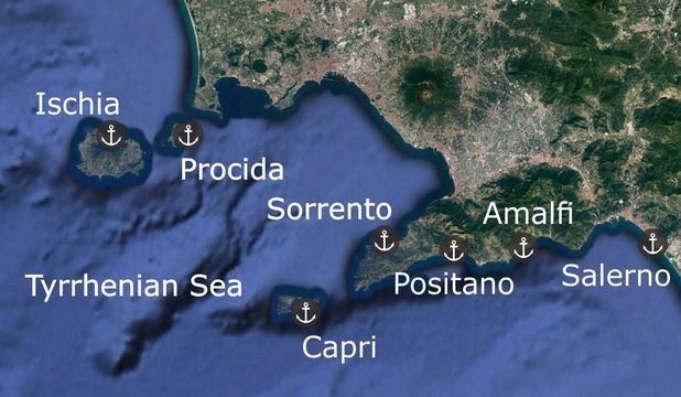 Travelling on the Gulf of Naples 